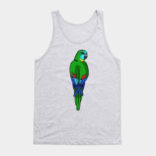 Turquoise Parrot Tank Top